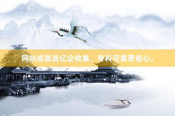 网站成就选亿企收集，专科可靠更省心。